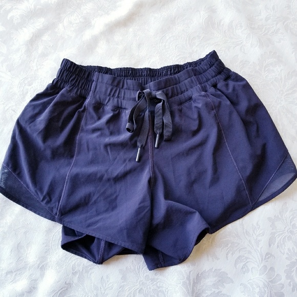 lululemon athletica Pants - Lululemon | hotty hot shorts in purple /dark blue